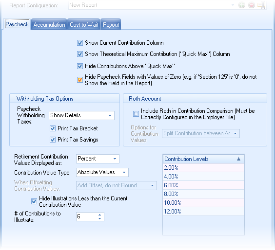 Batch paycheck editor tab