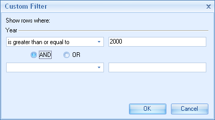 Gap Analysis TSP Historical Grid Filter