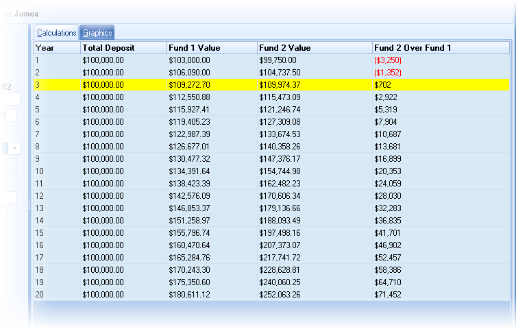 Lump Sum Calculation Example 1