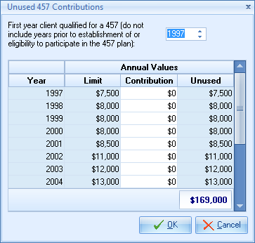 MAC Unused 457 Contributions