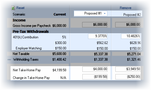 Net Pay Window