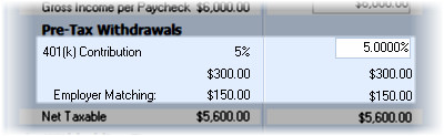 Paycheckk Qualified Plan Contribution