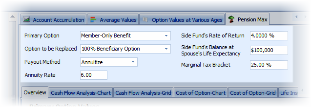 Pension Max data Entry