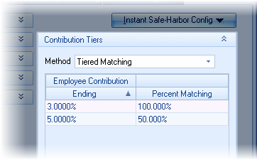 Custom Retirement Plan Tiers